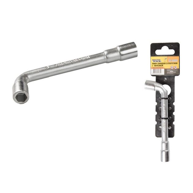 Ключ торцевий з отвором L-образний MASTERTOOL 9 мм CRV 73-4009, фото  | SNABZHENIE.com.ua