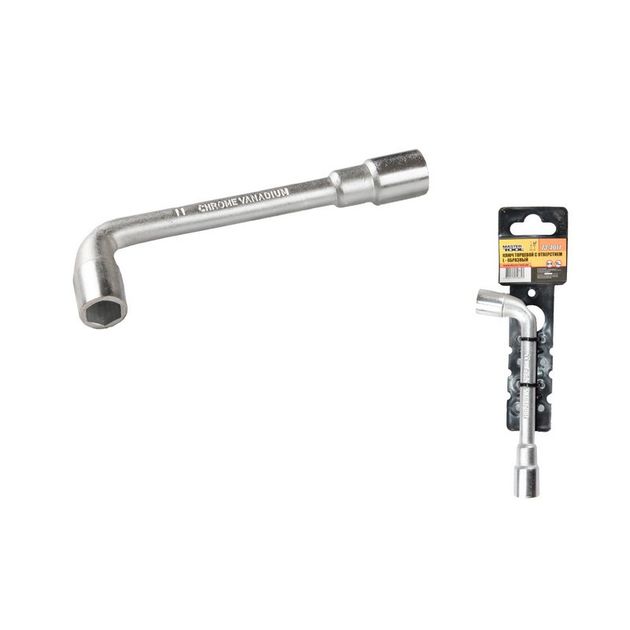 Ключ торцевой с отверстием L-образный MASTERTOOL 11 мм CRV, фото  | SNABZHENIE.com.ua