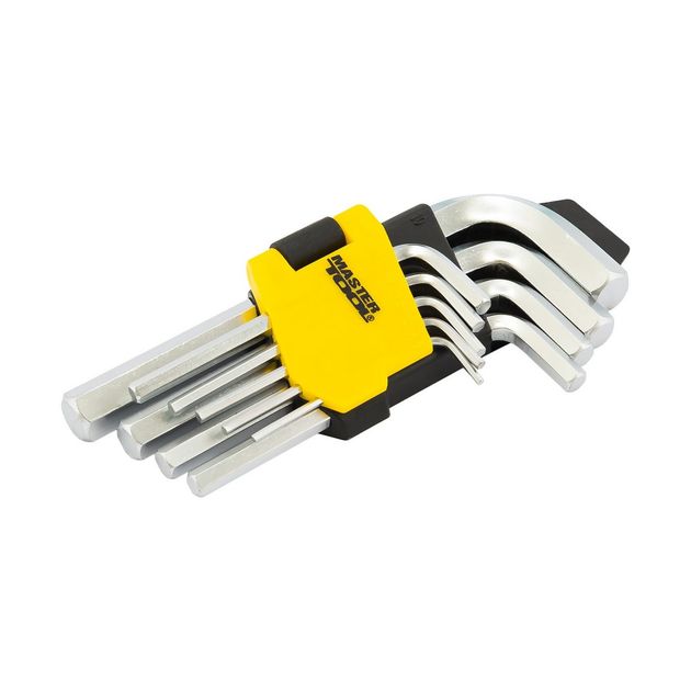 Ключи шестигранные MASTERTOOL CrV 1,5-10 мм набор 9 шт, фото  | SNABZHENIE.com.ua