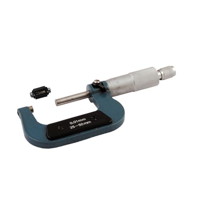 Микрометр MASTERTOOL 25-50 мм, точность 0.01 мм, 30-0622, фото  | SNABZHENIE.com.ua