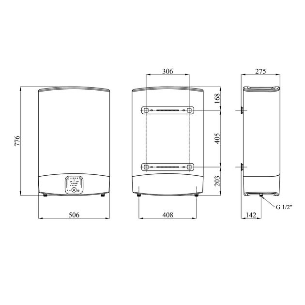 Водонагреватель Ariston VLS EVO 50 EU с мокрым ТЭНом, фото  | SNABZHENIE.com.ua