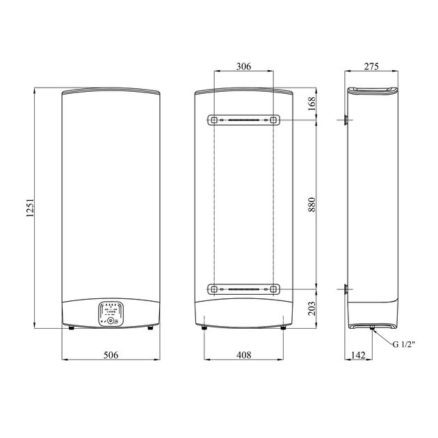 Водонагреватель Ariston VLS EVO 100 EU с мокрым ТЭНом, фото  | SNABZHENIE.com.ua