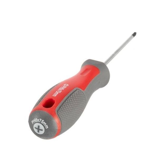 Отвертка крестовая PH0*75 мм CR-V INTERTOOL VT-3313, фото , изображение 2 | SNABZHENIE.com.ua Отвертка крестовая PH0*75 мм CR-V INTERTOOL VT-3313, фото , изображение 2 | SNABZHENIE.com.ua