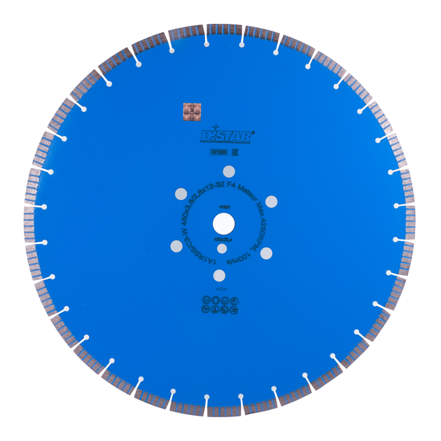 Диск алмазний відрізний сегментний DISTAR Meteor 450 x 3,8/2,8 x 25,4-11,5-32-ARPS 40 x 3,8 x 10+2 1A1RSS/C3-W R215, фото  | SNABZHENIE.com.ua