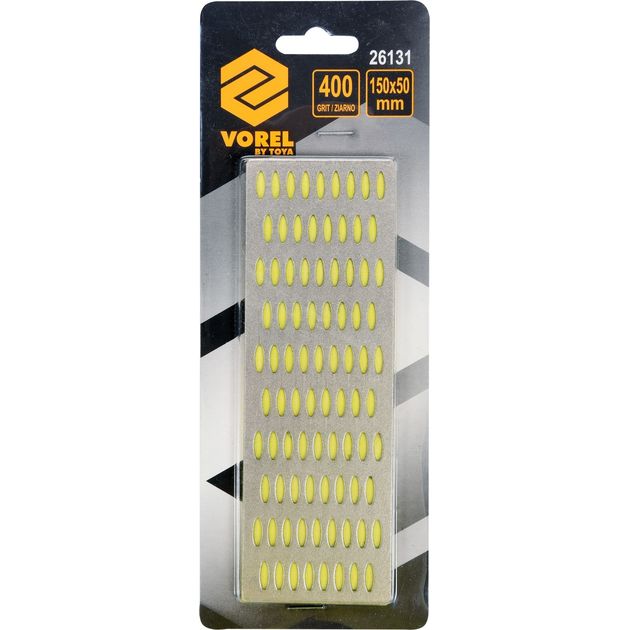 Брусок абразивний, алмазний, для заточування VOREL 150 х 50 х 4 мм, з грануляцією G400 (VO-26131), фото , зображення 3 | SNABZHENIE.com.ua