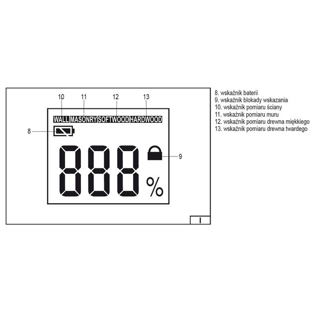 Гидрометр для дерева VOREL (VO-81771), фото , зображення 3 | SNABZHENIE.com.ua