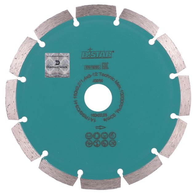 Диск алмазний відрізний сегментний DISTAR HIT Technic 180 x 2,4/1,8 x 8 x 22,23-14, фото  | SNABZHENIE.com.ua
