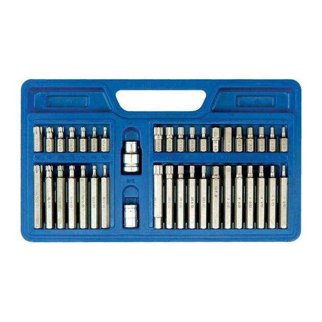 Набор бит VOREL: квадрат 1/2, 3/8, HEX TORX SPLINE, 40 шт., фото  | SNABZHENIE.com.ua