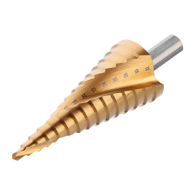 Сверло ступенчатое по металлу INTERTOOL SD-5835 4-32 мм, фото , изображение 2 | SNABZHENIE.com.ua Сверло ступенчатое по металлу INTERTOOL SD-5835 4-32 мм, фото , изображение 2 | SNABZHENIE.com.ua