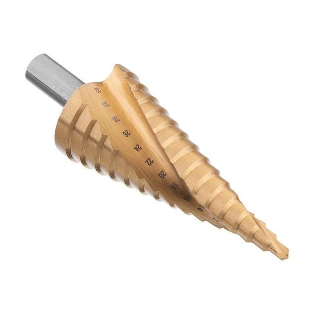 Сверло ступенчатое по металлу INTERTOOL SD-5835 4-32 мм, фото , изображение 4 | SNABZHENIE.com.ua Сверло ступенчатое по металлу INTERTOOL SD-5835 4-32 мм, фото , изображение 4 | SNABZHENIE.com.ua