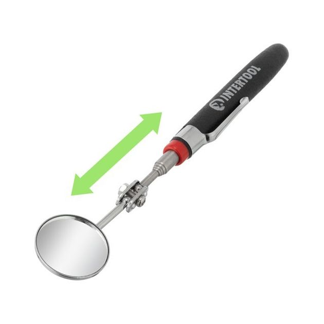 Зеркало инспекционное телескопическое INTERTOOL ET-1018 Ø31 мм, 170-485 мм, фото  | SNABZHENIE.com.ua