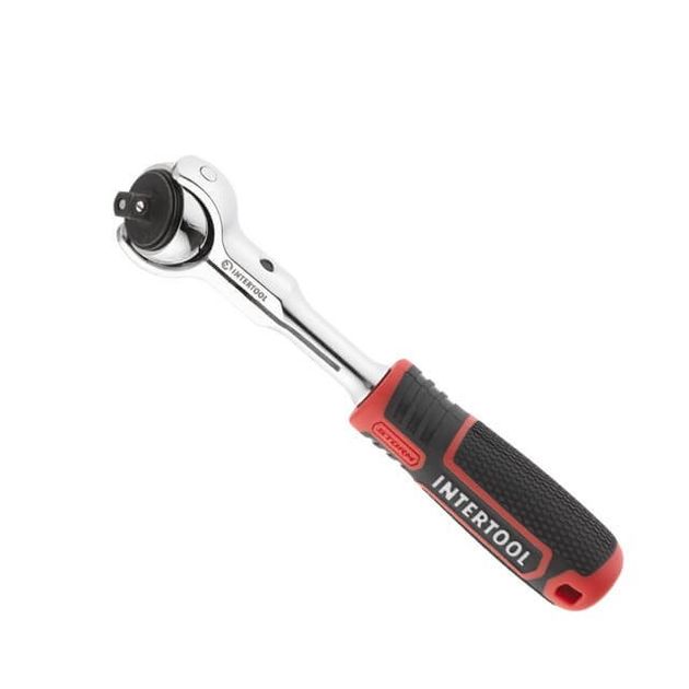 Поворотная рукоятка с храповым механизмом 1/4", 72 зуба STORM INTERTOOL ET-8007, фото  | SNABZHENIE.com.ua