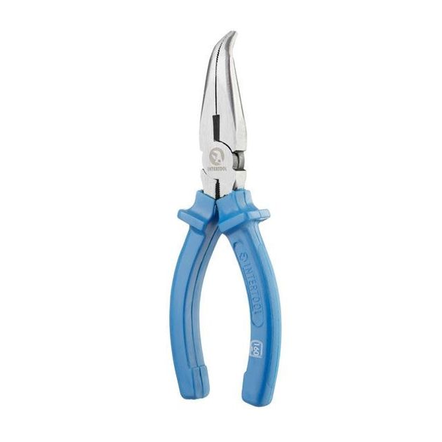 Щипцы удлиненные изогнутые 160 мм INTERTOOL HT-0124, фото , изображение 2 | SNABZHENIE.com.ua Щипцы удлиненные изогнутые 160 мм INTERTOOL HT-0124, фото , изображение 2 | SNABZHENIE.com.ua