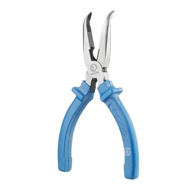 Щипцы удлиненные изогнутые 160 мм INTERTOOL HT-0124, фото , изображение 3 | SNABZHENIE.com.ua Щипцы удлиненные изогнутые 160 мм INTERTOOL HT-0124, фото , изображение 3 | SNABZHENIE.com.ua