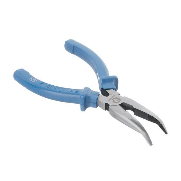 Щипцы удлиненные изогнутые 160 мм INTERTOOL HT-0124, фото  | SNABZHENIE.com.ua