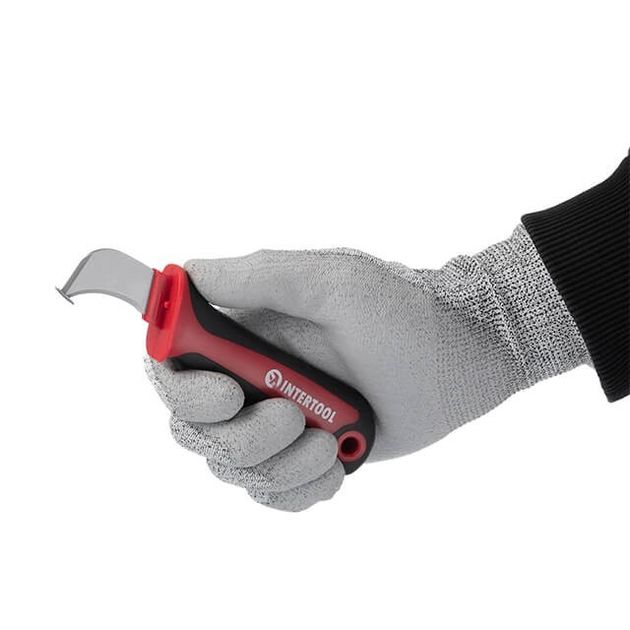Ніж для зняття ізоляції з п’яткою INTERTOOL HT-0562, фото , зображення 7 | SNABZHENIE.com.ua