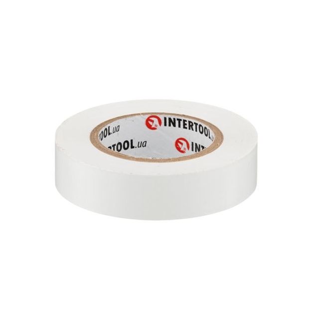 Изоляционная лента 0.15мм*17мм*15м белая INTERTOOL IT-0043, фото , изображение 2 | SNABZHENIE.com.ua Изоляционная лента 0.15мм*17мм*15м белая INTERTOOL IT-0043, фото , изображение 2 | SNABZHENIE.com.ua