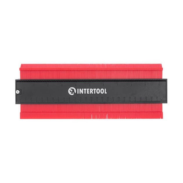 Шаблон для копіювання контуру 250мм, ABS, з фіксатором INTERTOOL MT-0025, фото , зображення 4 | SNABZHENIE.com.ua