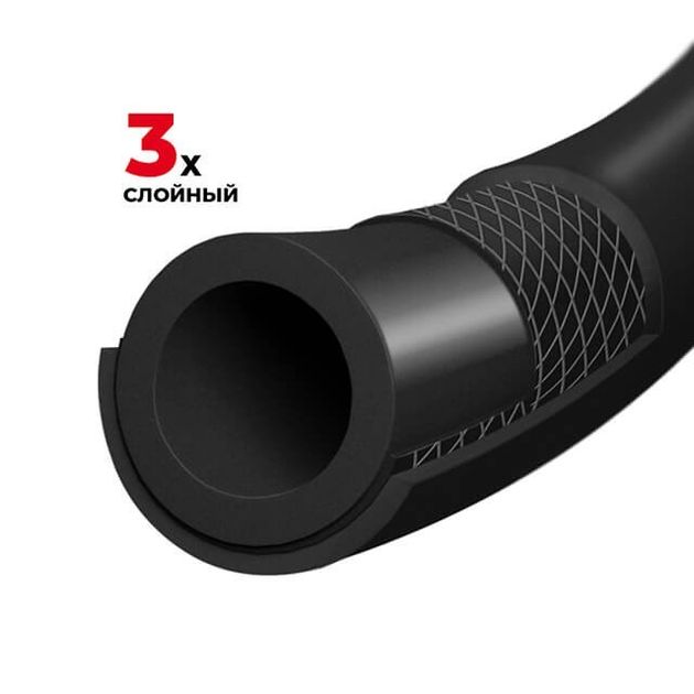 Шланг резиновый воздушный армированный 8*15мм, 15м, 20атм, STORM, фото , изображение 6 | SNABZHENIE.com.ua