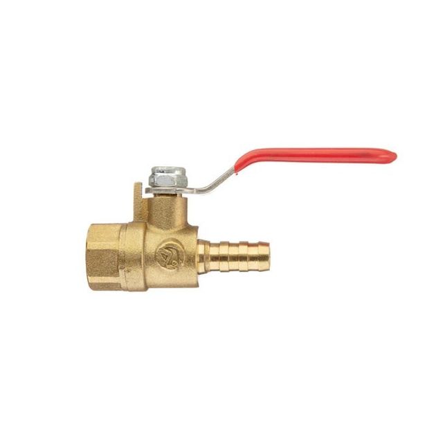 Кран шаровый латунный 1/4" на шланг 8мм, STORM INTERTOOL PT-1887, фото , изображение 2 | SNABZHENIE.com.ua