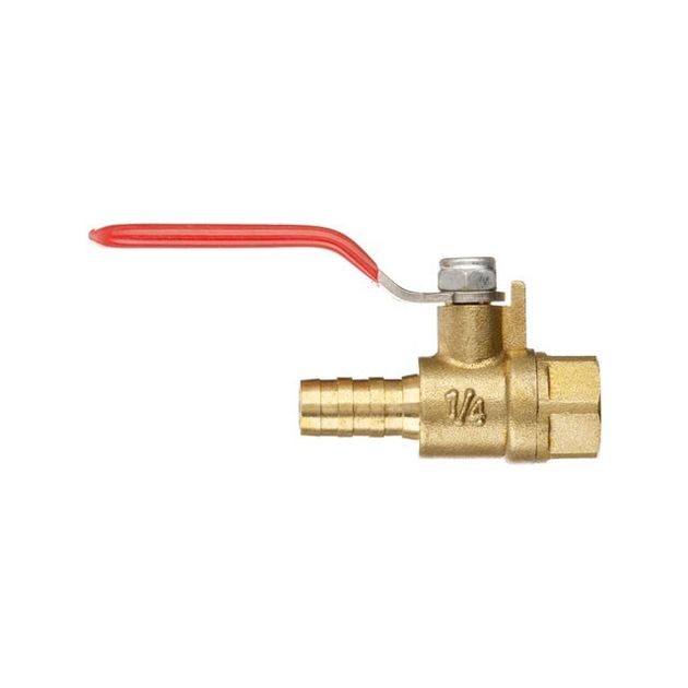 Кран шаровый латунный 1/4" для шланга 10мм, STORM INTERTOOL PT-1889, фото , изображение 3 | SNABZHENIE.com.ua