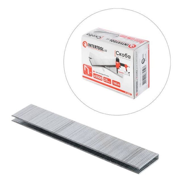 Скоба для степлера INTERTOOL PT-8325 25мм 5000шт/упак, фото  | SNABZHENIE.com.ua