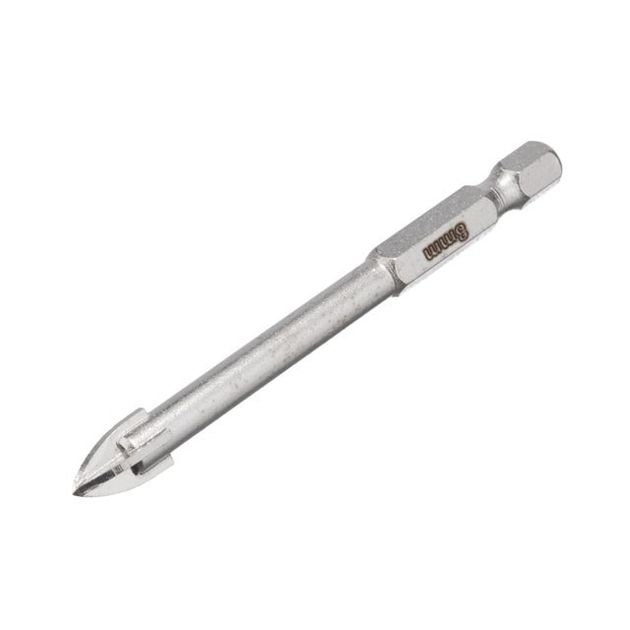 Сверло по стеклу и керамике 8 мм HEX 1/4'' INTERTOOL SD-0288, фото  | SNABZHENIE.com.ua