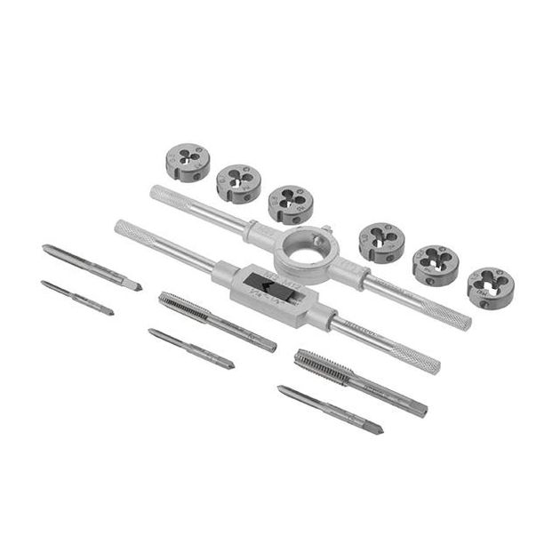 Набор плашек и метчиков M3-M10, 14 ед, INTERTOOL SD-8024, фото , изображение 3 | SNABZHENIE.com.ua Набор плашек и метчиков M3-M10, 14 ед, INTERTOOL SD-8024, фото , изображение 3 | SNABZHENIE.com.ua