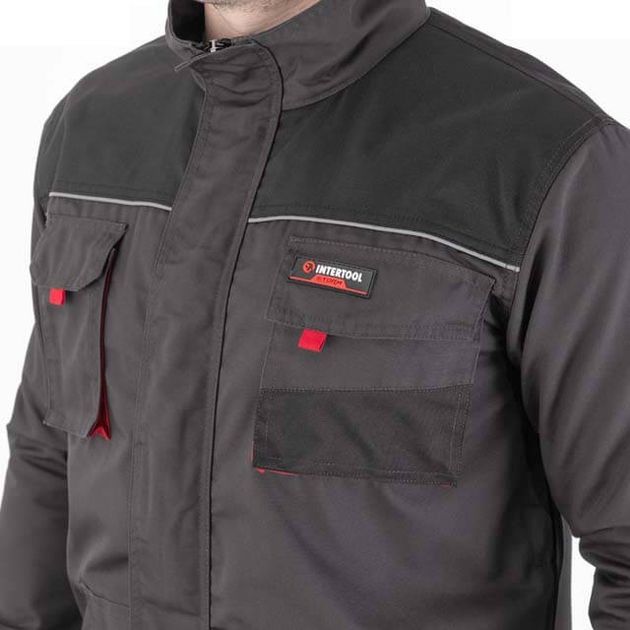 Куртка рабочая INTERTOOL SP-3005, 80% полиэстер, 20% хлопок, XXL, фото , изображение 6 | SNABZHENIE.com.ua Куртка рабочая INTERTOOL SP-3005, 80% полиэстер, 20% хлопок, XXL, фото , изображение 6 | SNABZHENIE.com.ua