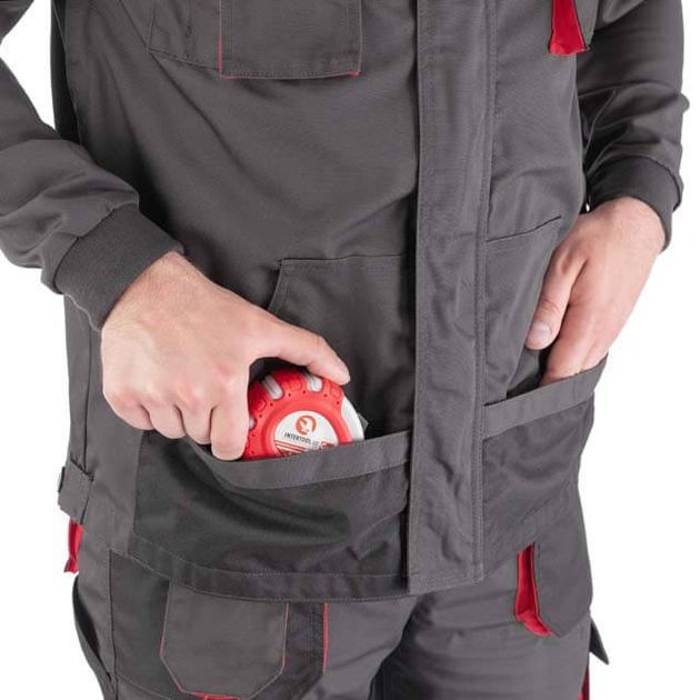 Куртка рабочая INTERTOOL SP-3005, 80% полиэстер, 20% хлопок, XXL, фото , изображение 7 | SNABZHENIE.com.ua Куртка рабочая INTERTOOL SP-3005, 80% полиэстер, 20% хлопок, XXL, фото , изображение 7 | SNABZHENIE.com.ua