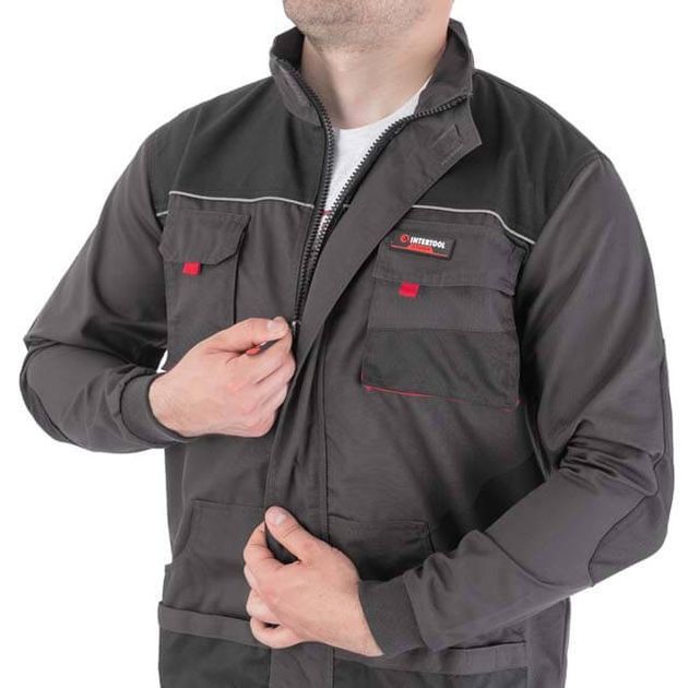 Куртка рабочая INTERTOOL SP-3005, 80% полиэстер, 20% хлопок, XXL, фото , изображение 8 | SNABZHENIE.com.ua Куртка рабочая INTERTOOL SP-3005, 80% полиэстер, 20% хлопок, XXL, фото , изображение 8 | SNABZHENIE.com.ua