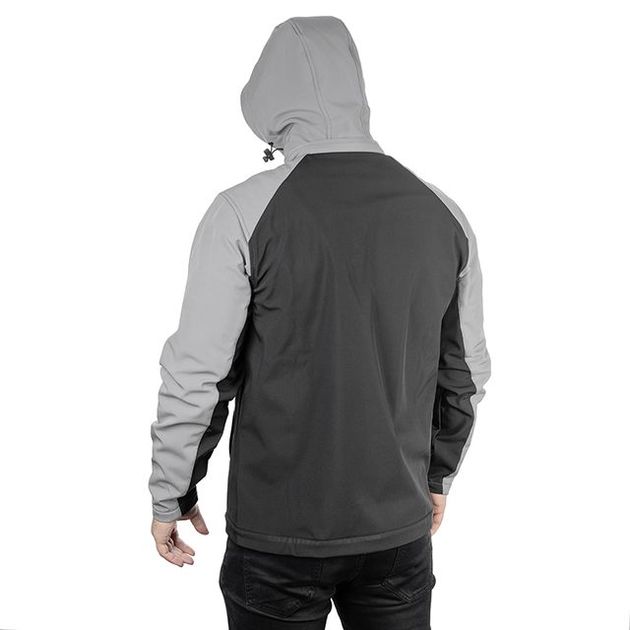 Куртка SOFTSHELL светло-серая/черная, трехслойная, XXL INTERTOOL SP-3125, фото , изображение 7 | SNABZHENIE.com.ua Куртка SOFTSHELL светло-серая/черная, трехслойная, XXL INTERTOOL SP-3125, фото , изображение 7 | SNABZHENIE.com.ua