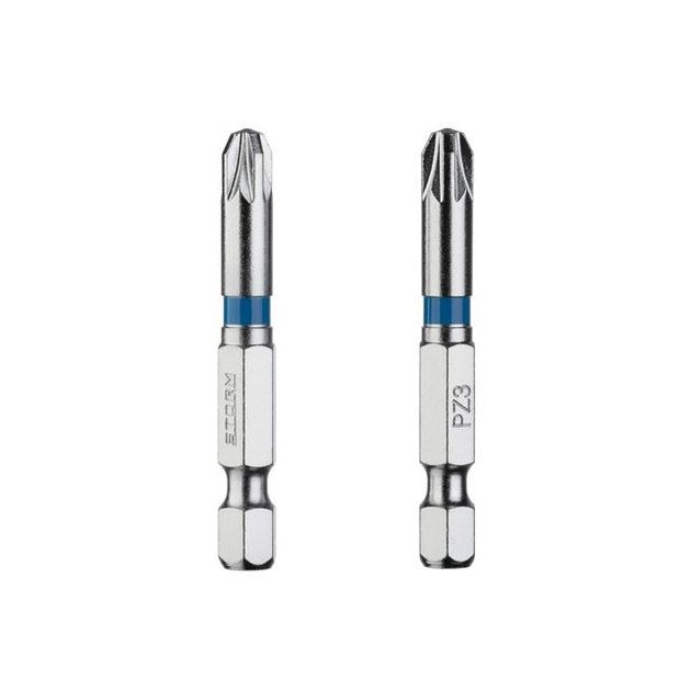 Комплект отверточных насадок PZ3 1/4"*50мм, S2, уп. 2шт., STORM INTERTOOL VT-0216, фото , зображення 3 | SNABZHENIE.com.ua