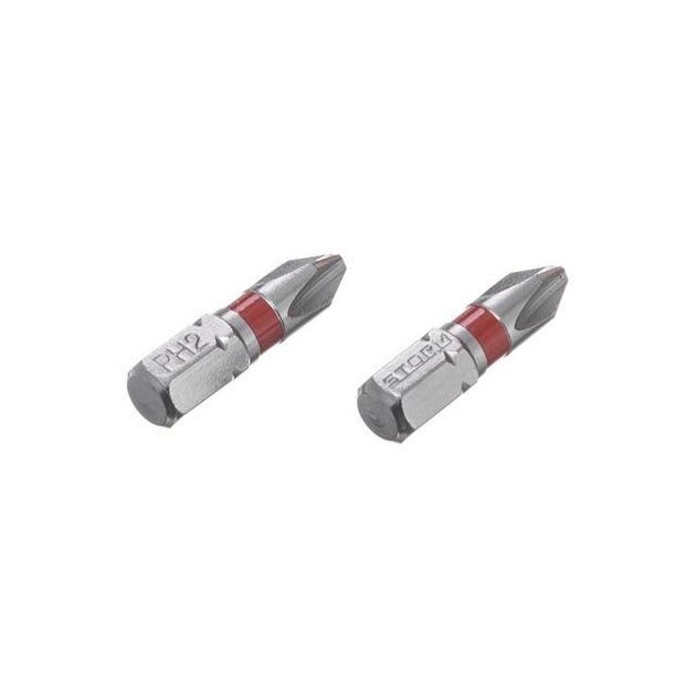 Комплект бит PH2 1/4*25мм, S2, 2шт., STORM INTERTOOL VT-0218, фото , изображение 2 | SNABZHENIE.com.ua Комплект бит PH2 1/4*25мм, S2, 2шт., STORM INTERTOOL VT-0218, фото , изображение 2 | SNABZHENIE.com.ua