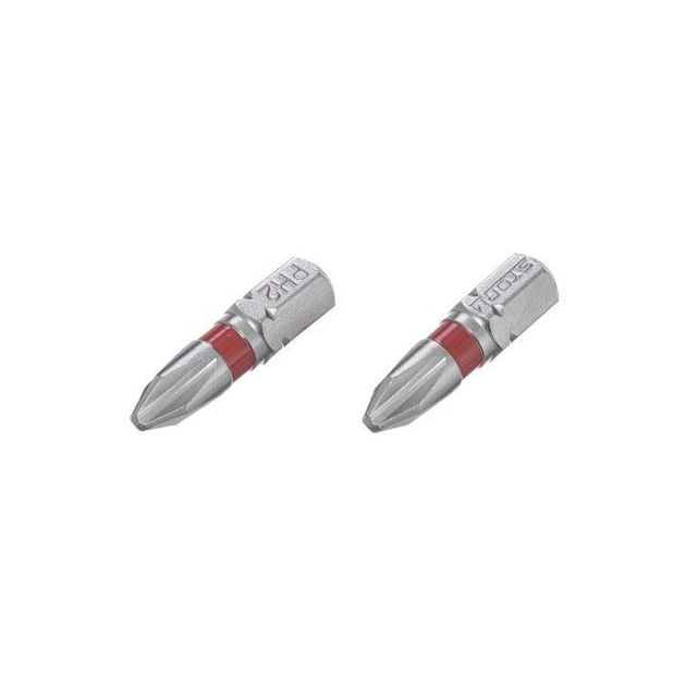 Комплект отверточных насадок PH2 1/4" * 25 мм, S2, уп. 2 шт, STORM INTERTOOL VT-0218, фото  | SNABZHENIE.com.ua