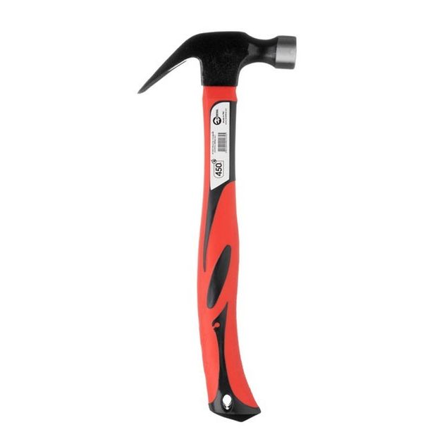 Молоток столярный 450 г, фиберглассовая ручка INTERTOOL HT-0223, фото , изображение 2 | SNABZHENIE.com.ua Молоток столярный 450 г, фиберглассовая ручка INTERTOOL HT-0223, фото , изображение 2 | SNABZHENIE.com.ua