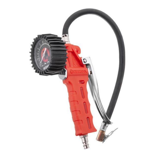 Пневмопистолет для подкачки колес с манометром 63 мм INTERTOOL PT-0505, фото  | SNABZHENIE.com.ua