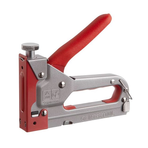 Механический скобозабивной пистолет INTERTOOL RT-0201, 11.3 x 0.7 x 4.0 - 14.0 мм, фото  | SNABZHENIE.com.ua
