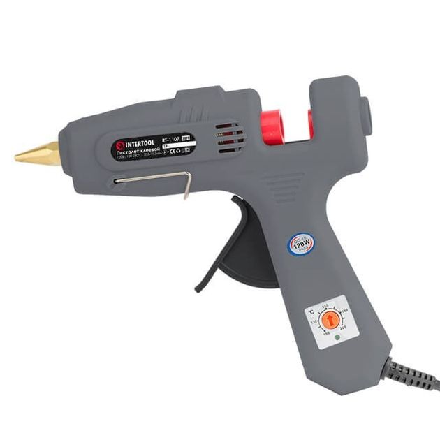 Клеевой пистолет INTERTOOL RT-1107, 120 Вт, 230 В, 10.8-11.5 мм, фото  | SNABZHENIE.com.ua