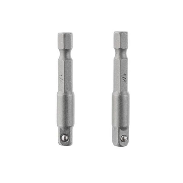 Переходник Hex 1/4 на квадрат 1/4, CR-V, 2 шт INTERTOOL VT-0234, фото , изображение 3 | SNABZHENIE.com.ua