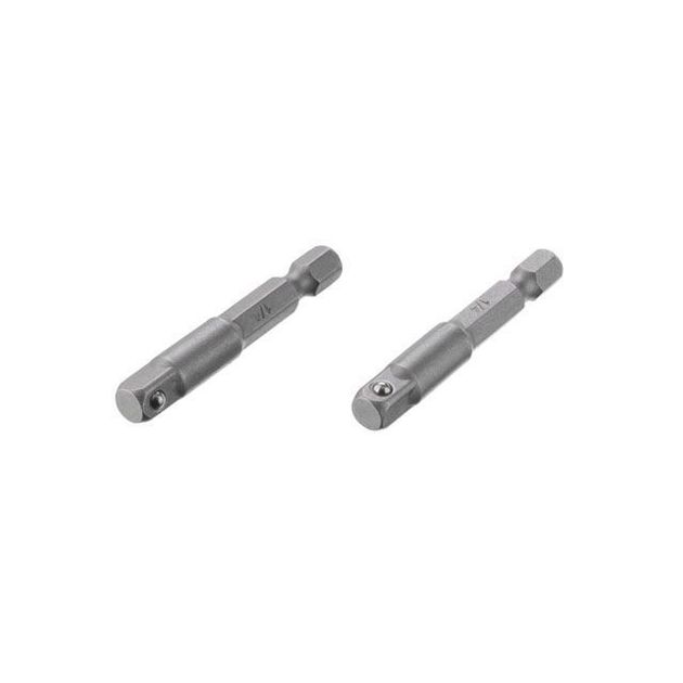Переходник Hex 1/4 на квадрат 1/4, CR-V, 2 шт INTERTOOL VT-0234, фото  | SNABZHENIE.com.ua