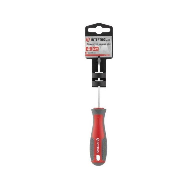 Отвертка шлицевая SL3.0*75 мм, CR-V INTERTOOL VT-3301, фото , изображение 5 | SNABZHENIE.com.ua Отвертка шлицевая SL3.0*75 мм, CR-V INTERTOOL VT-3301, фото , изображение 5 | SNABZHENIE.com.ua