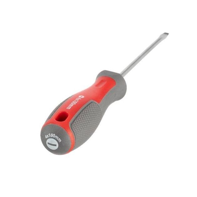 Отвертка шлицевая SL4.0*100 мм, CR-V INTERTOOL VT-3303, фото , изображение 2 | SNABZHENIE.com.ua Отвертка шлицевая SL4.0*100 мм, CR-V INTERTOOL VT-3303, фото , изображение 2 | SNABZHENIE.com.ua