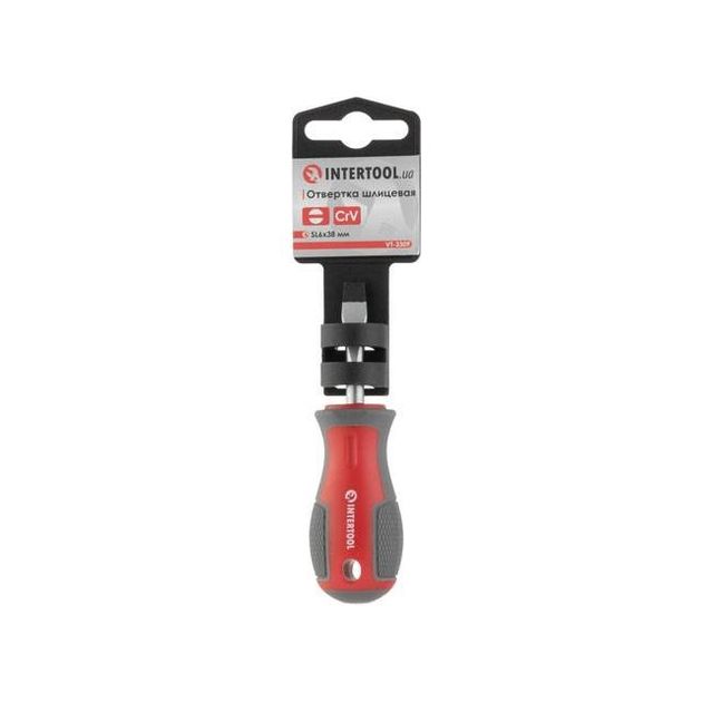 Отвертка шлицевая SL6.0*38 мм, CR-V INTERTOOL VT-3309, фото , изображение 5 | SNABZHENIE.com.ua Отвертка шлицевая SL6.0*38 мм, CR-V INTERTOOL VT-3309, фото , изображение 5 | SNABZHENIE.com.ua