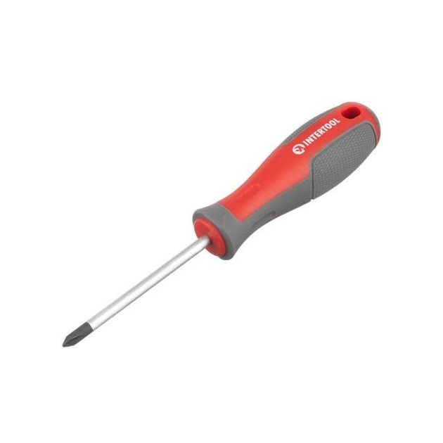 Отвертка крестова PH1*75 мм, CR-V INTERTOOL VT-3315, фото  | SNABZHENIE.com.ua