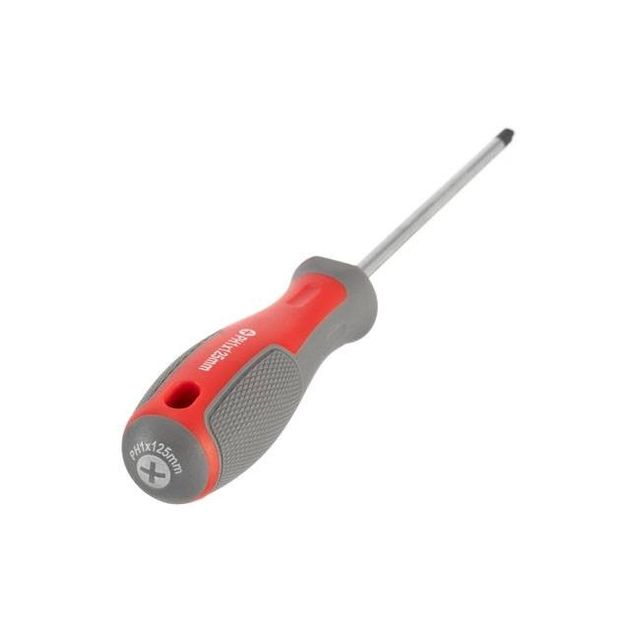 Отвертка крестовая PH1 125 мм CR-V INTERTOOL VT-3317, фото , изображение 2 | SNABZHENIE.com.ua Отвертка крестовая PH1 125 мм CR-V INTERTOOL VT-3317, фото , изображение 2 | SNABZHENIE.com.ua