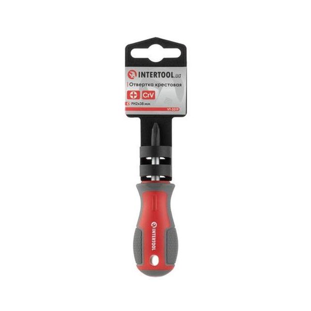 Отвертка крестовая PH2 38 мм INTERTOOL VT-3319, фото , изображение 5 | SNABZHENIE.com.ua Отвертка крестовая PH2 38 мм INTERTOOL VT-3319, фото , изображение 5 | SNABZHENIE.com.ua