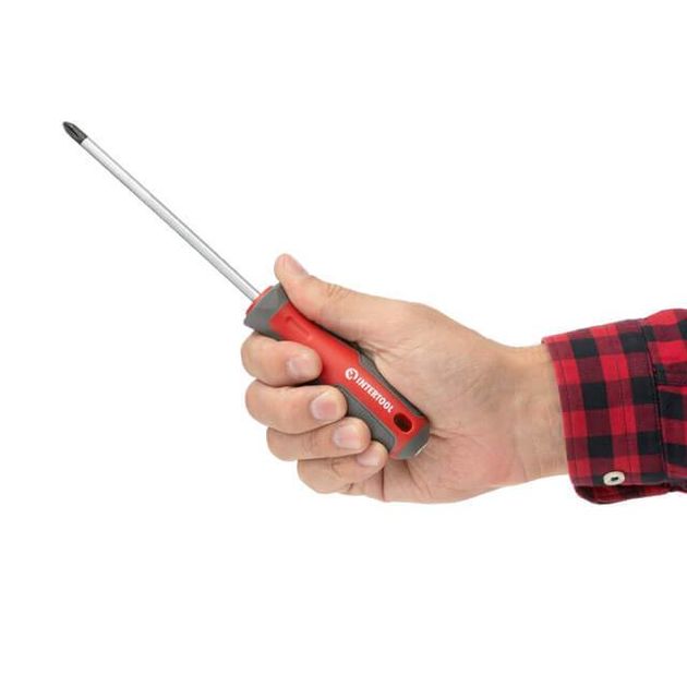 Отвертка крестовая PH2 125 мм INTERTOOL VT-3321, фото , изображение 4 | SNABZHENIE.com.ua Отвертка крестовая PH2 125 мм INTERTOOL VT-3321, фото , изображение 4 | SNABZHENIE.com.ua