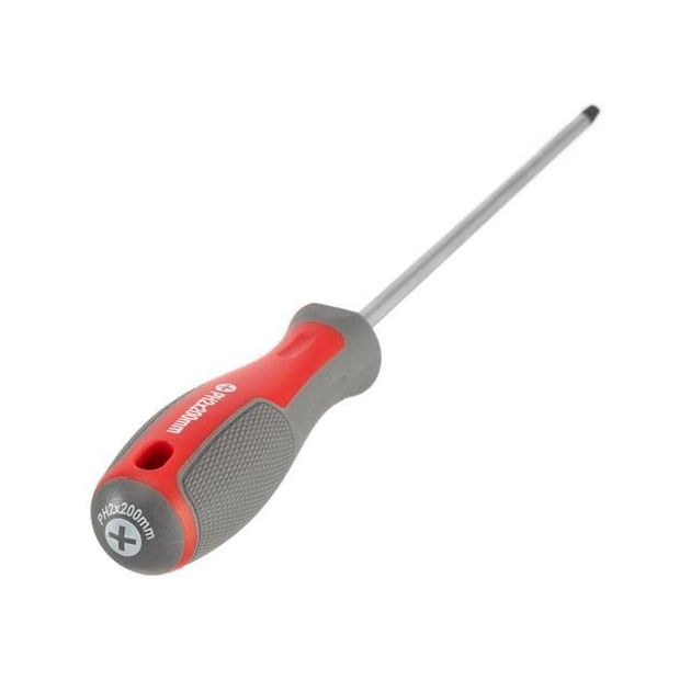 Отвертка крестовая PH2 200 мм, CR-V INTERTOOL VT-3323, фото , изображение 2 | SNABZHENIE.com.ua Отвертка крестовая PH2 200 мм, CR-V INTERTOOL VT-3323, фото , изображение 2 | SNABZHENIE.com.ua