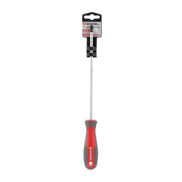 Отвертка крестовая PH2 200 мм, CR-V INTERTOOL VT-3323, фото , изображение 5 | SNABZHENIE.com.ua Отвертка крестовая PH2 200 мм, CR-V INTERTOOL VT-3323, фото , изображение 5 | SNABZHENIE.com.ua